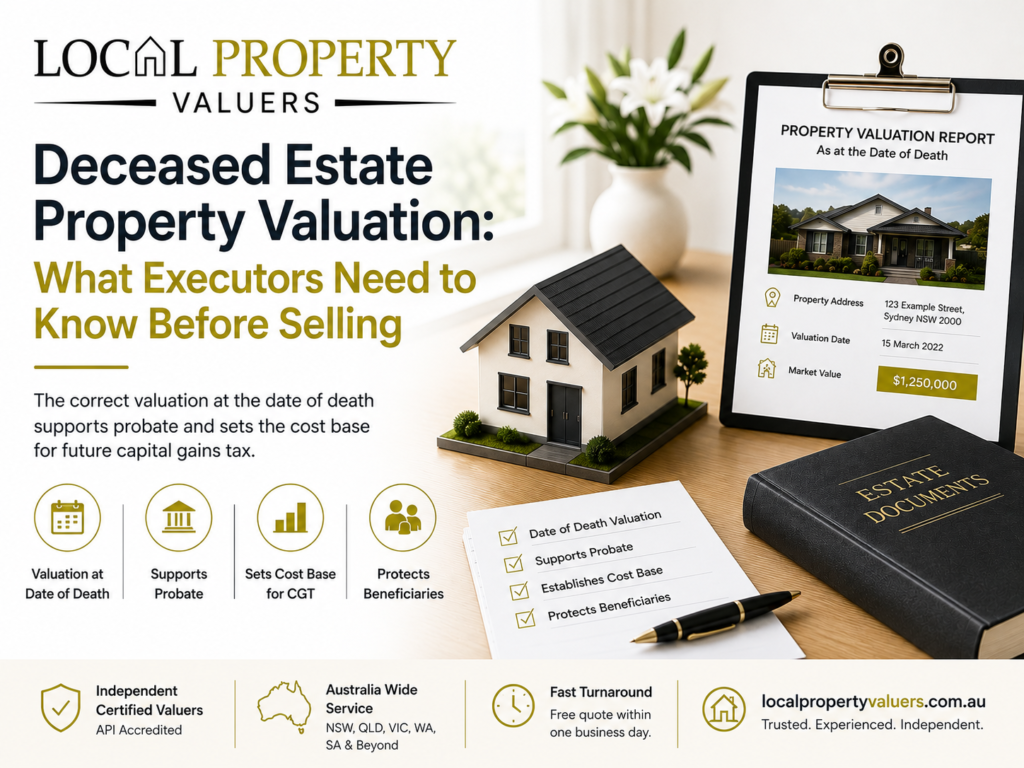Deceased estate property valuation, What Executors Need to Know Before Selling